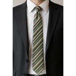 Geoffrey Beene Men's Striped Silk‎ Necktie Multicolor Classic